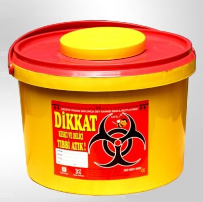3 Litre Tıbbi Atık Kutusu 10 Adet - 1
