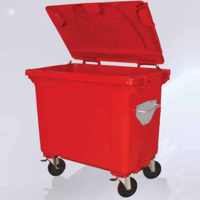 660 Litre Kırmızı Konteyner - 1