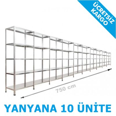 Ağır Depo Rafı 31x750x200 5 Katlı - 2