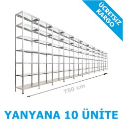 Ağır Depo Rafı 31x750x250 7 Katlı - 2