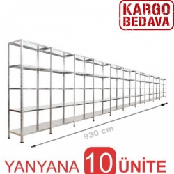 Ağır Depo Rafı 31x930x200 5 Katlı - 3