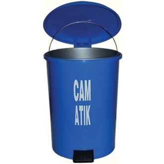 Cam Atık Kovası 40 Litre - 1