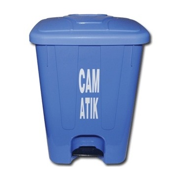 Cam Atık Kovası 40 Litre Köşeli - 1