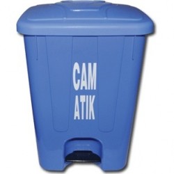 Cam Atık Kovası 65 Litre Köşeli