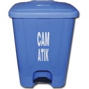 Cam Atık Kovası 65 Litre Köşeli - 1