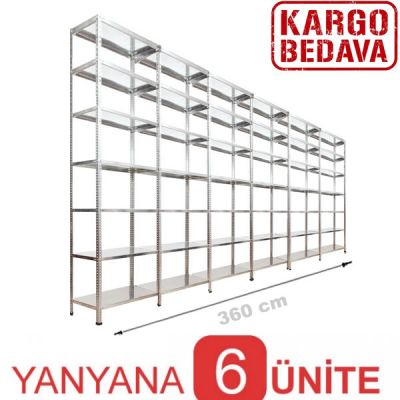Çelik Arşiv Rafı 31x360x250 7 Katlı - 3