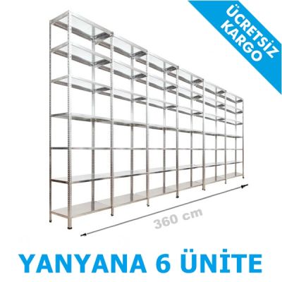 Çelik Arşiv Rafı 31x360x250 7 Katlı - 2