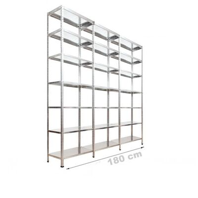 Çelik Depo Raf 43x180x250 7 Katlı - 1