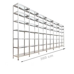 Çelik Depo Raf 43x360x250 7 Katlı - 1