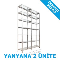 Çelik Raf 2'li 31x120x250 7 Katlı - 2