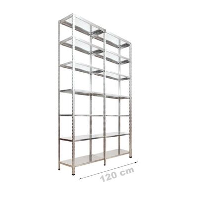 Çelik Raf 2'li 43x120x250 7 Katlı - 1