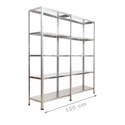 Çelik Raf 2′li 43x150x200 5 Katlı - 1