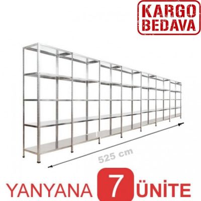 Çelik Raf Fiyatı 31x525x200 5 Katlı - 3