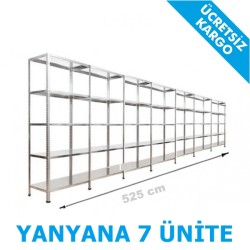 Çelik Raf Fiyatı 31x525x200 5 Katlı - 2