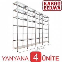 Çelik Raf Sistemi 31x372x250 7 Katlı - 3