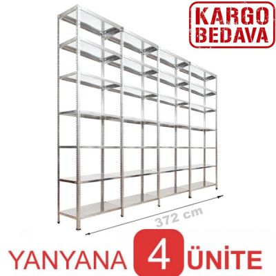 Çelik Raf Sistemi 31x372x250 7 Katlı - 3