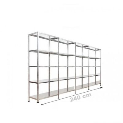 Çelik Raf Sistemi 43x240x200 5 Katlı - 1