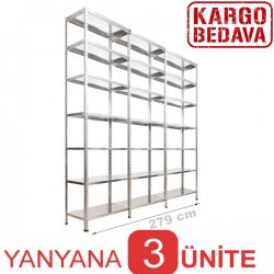 Depo Raf 31x279x250 3'lü 7 Katlı - 3