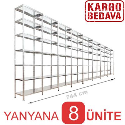 Depo Raf fiyatları 31x744x250 7 Katlı - 3