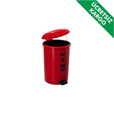 Tıbbi Atık Kovası 10 Litre İç Kovalı Pedallı - 3
