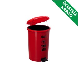 Tıbbi Atık Kovası 15 Litre İç Kovalı Pedallı - 2
