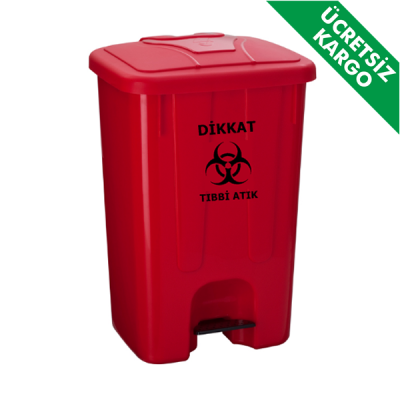Tıbbi Atık Kovası 40 Litre Köşeli - 2