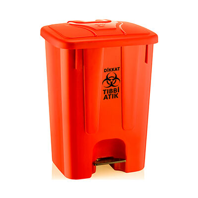 Tıbbi Atık Kovası 65 Litre Köşeli - 1